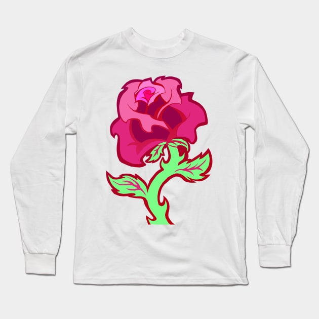 Rose Long Sleeve T-Shirt by Hoshi3Kara